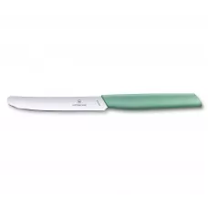 Кухонний ніж столовий 11 см Victorinox Swiss Modern, пряме лезо із закругленим кінчиком, м'ятно-зелений (6.9006.1141)