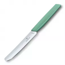 Кухонний ніж столовий 11 см Victorinox Swiss Modern, пряме лезо із закругленим кінчиком, м'ятно-зелений (6.9006.1141)