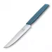 Кухонний столовий ніж для стейку 12 см Victorinox Swiss Modern Steak Knife пряме лезо, синій (6.9006.122)