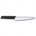 Кухонний обробний ніж 19 см Victorinox Swiss Modern Carving лезо гладке, чорний, блістер (6.9013.19B))