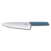 Кухонний обробний ніж Victorinox 20 см Swiss Modern Carving широке, гладке лезо, блакитний, блістер (6.9016.202B)
