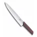Кухонний обробний ніж 22 см Victorinox Swiss Modern Carving лезо гладке, бордовий блістер (6.9016.221B)