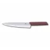 Кухонний обробний ніж 22 см Victorinox Swiss Modern Carving лезо гладке, бордовий блістер (6.9016.221B)