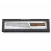 Лімітований кухонний ніж для хліба та випічки 22 см Victorinox Swiss Modern Bread & Pastry Damast дамаська сталь серрейтор горіхова ручка (Lim.Ed. 1884) Коричневий (6.9070.22WJ21)