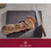 Лімітований кухонний ніж для хліба та випічки 22 см Victorinox Swiss Modern Bread & Pastry Damast дамаська сталь серрейтор горіхова ручка (Lim.Ed. 1884) Коричневий (6.9070.22WJ21)
