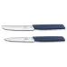 Набір з двох кухонних ножів для чищення Victorinox Swiss Modern Paring Set: 2 ножі з синіми ручками Marine та лезами 10 і 11 см Швейцарія (Lim.Ed. 2022) (6.9096.2L3)
