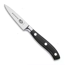 Кухонний ніж універсальний кований 8 см VICTORINOX Grand Maître рукоять з поліоксиметилену, чорний, подарункова коробка (7.7203.08G)