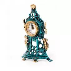 Годинник бронзовий настільний Virtus Chapel Mini 21,5 x 14,5 x 6см (5321vi)