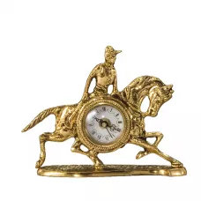 Годинник настільний бронзовий Virtus Jockey Mini (5334vi)