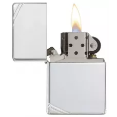 Запальничка Zippo Sterling Silver Vintage з насічками High Polish (14)