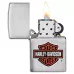 Запальничка бензинова Zippo Classic brushed chrome Harley-Davidson (200HDH252)