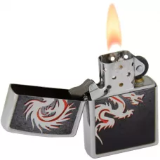 Запальничка бензинова ZIPPO Satin Chrome Tatto Dragon (200.247)