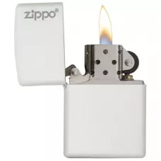 Запальничка бензинова ZIPPO Wite Matte Logo біла з логотипом (214 ZL)