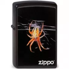 Запальничка бензинова Zippo Yellow Spider чорна, павук (218.439)
