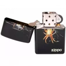 Запальничка бензинова Zippo Yellow Spider чорна, павук (218.439)