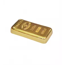 Притиск для паперів "Золотий Зливок 999,9 проба 1 кг" GOLD BULLION метал, лак 86х45х15 мм подарункова коробка(ZSM)