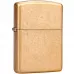 Запальничка бензинова армована ZIPPO Armor™ Gold Tumbled Brass золотистая (28496)