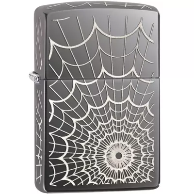 Запальничка бензинова Zippo Web All Over Black Ice чорний лід (28527)