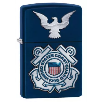 Запальничка бензинова Zippo Coast Guard, темно синя, берегова охорона США (28681)