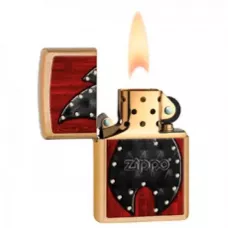 Запальничка бензинова Zippo Leather Retro Flame (28832)