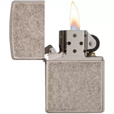 Запальничка армована бензинова Zippo Armor Antique Silver Plate античне срібло (28973)