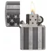 Запальничка бензинова армована ZIPPO U.S.Flag Armor Antq Slvr Plate (28974)