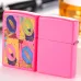 Запальничка бензинова ZIPPO Pop Lips неоновий рожевий (29086)
