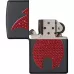 Запальничка бензинова ZIPPO Blind Flame, червоні кристали, оксамитова подарункова коробка (29106)