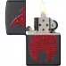 Запальничка бензинова ZIPPO Blind Flame, червоні кристали, оксамитова подарункова коробка (29106)