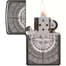 Запальничка бензинова ZIPPO Compass, черний лід (29232)