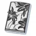 Запальничка бензинова Zippo Lily Black Ice Ліліі, чорний лід (29426)