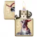 Запальничка бензинова ZIPPO MAZZI Dragon Girl High Polish Brass Original , золотиста (29668)