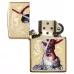 Запальничка бензинова ZIPPO MAZZI Dragon Girl High Polish Brass Original , золотиста (29668)
