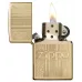 Запальничка бензинова ZIPPO" Zippo and Pattern Design, золотиста (29677)