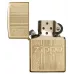 Запальничка бензинова ZIPPO" Zippo and Pattern Design, золотиста (29677)
