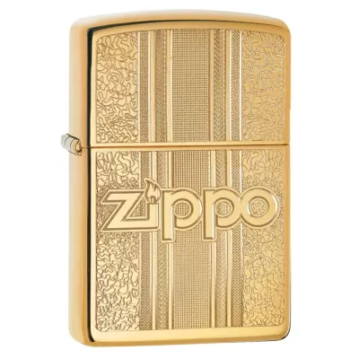 Запальничка бензинова ZIPPO" Zippo and Pattern Design, золотиста (29677)