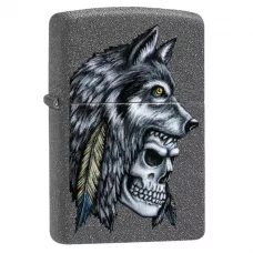 Запальничка бензинова Zippo Wolf Skull Feather Design (29863)