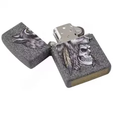 Запальничка бензинова Zippo Wolf Skull Feather Design (29863)