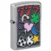 Запальничка бензинова ZIPPO All Luck Design, матовий хром (48682) Запальничка бензинова ZIPPO All Luck Design, матовий хром (48682)