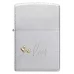 Запальничка бензинова ZIPPO Love Design сатин, золотистий (48725)