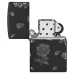 Запальничка бензинова Zippo Flower Skulls Design гравіровка Чорний (48931)