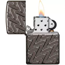Запальничка бензинова армована ZIPPO Geometric Weave Design Armor (49173)