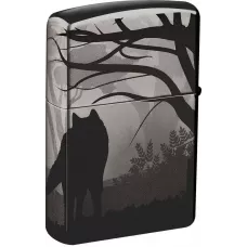 Запальничка бензинова ZIPPO Wolves Design черний лід (49188)