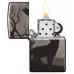 Запальничка бензинова ZIPPO Wolves Design черний лід (49188)