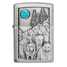 Запальничка бензінова "ZIPPO" 200 Wolf & Pack Emblem (49295)