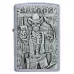 Запальничка бензинова ZIPPO Saloon Skull Emblem, матовий хром (49298) Запальничка бензинова ZIPPO Saloon Skull Emblem, матовий хром (49298)