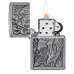 Запальничка бензинова Zippo Skull And Angel Emblem, матовий хром (49442)