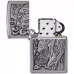 Запальничка бензинова Zippo Skull And Angel Emblem, матовий хром (49442)
