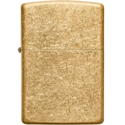 Запальничка бензинова Zippo Regular Tumbled Brass, золотиста (49477)