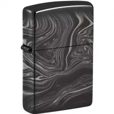 Запальничка бензинова Zippo Marble Pattern Design чорний мармур (49812)